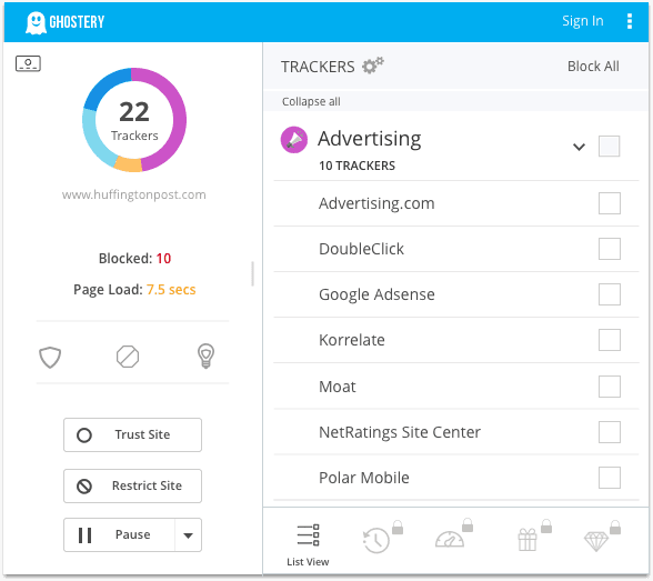 Ghostery thumbnail 2